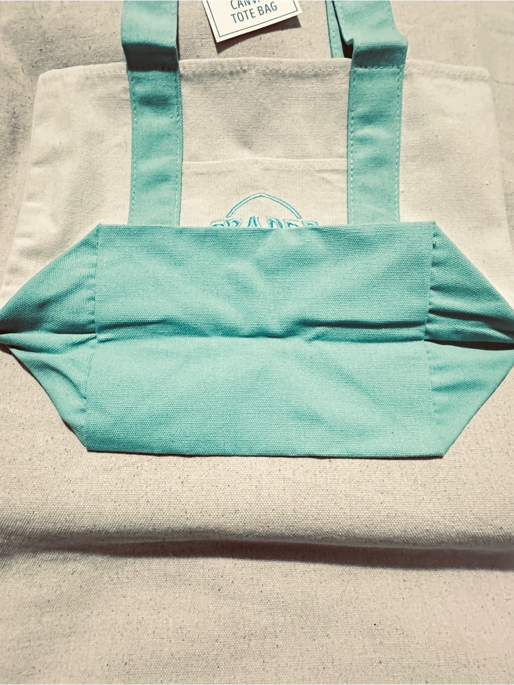 Trader Joe's | Tote | Trader Joe's Mini Tote | Light Green - Picture 5 of 6